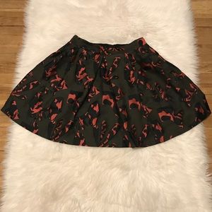 Banana Republic Jigsaw Print A-Line Mini Skirt